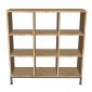 Kệ ô vuông trang trí 100x30x100cm gỗ cao su KS68326