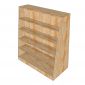Kệ Gỗ Cao Su trưng bày mỹ phẩm hai bên - TK035