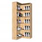 Kệ góc tường 7 tầng bằng gỗ cao su TK044