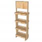 Kệ Trưng Bày Mỹ Phẩm 4 Tầng Gỗ Cao Su - TK023
