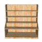 Kệ trưng bày sản phẩm 120x100x120cm gỗ cao su KTB68228