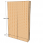 Kệ trang trí gỗ tự nhiên kích thước 160x260cm KT068