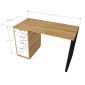 BD68031- Bàn chân tủ 1 bên (600x1200x750mm)