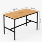 Bàn họp đứng 200x100x105cm gỗ cao su chân sắt hệ OMA II HBOM219