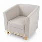 Ghế sofa đơn bọc vải chân gỗ sồi GSD68067