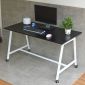 Bàn làm việc di động 140x70cm gỗ cao su chân sắt FOS016