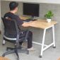 Bàn làm việc di động 140x70cm gỗ cao su chân sắt FOS016