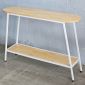 Bàn console 120x30x85cm gỗ cao su chân sắt CST061