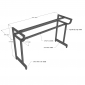 Bàn Học Sinh 1m2 Khung Sắt Lắp Ráp TK217