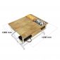 Bàn Học Sinh Liền Ghế Trường Nội Trú 120x100cm Gỗ Cao Su TK232