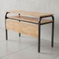 Bàn học 2 chỗ ngồi 120x45cm gỗ cao su PSD042