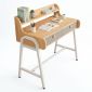 Bàn học có hộc kéo 100x50cm gỗ cao su BD68160