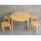Bộ Bàn Ghế Mầm Non 1 bàn tròn và 4 ghế gỗ KGD021