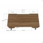 Bàn GamingDesk 140x70cm gỗ plywood chân sắt chữ X lắp ráp GD68069
