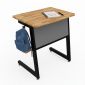 Bàn học sinh 70x50cm gỗ cao su chân sắt chữ C PSD037
