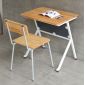 Bộ bàn ghế học sinh gỗ cao su chân sắt BGHS003