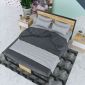 GN68007- Giường ngủ đơn giản khung sắt lắp ráp có đầu giường (1.6mx2mx30cm)