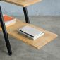 Kệ sách trang trí A-SHELF gỗ cao su khung sắt KTB68030