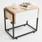 Tủ đầu giường FERRO có ngăn kéo 50x40x50cm gỗ cao su TDG68003