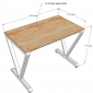 Bàn làm việc 100x60cm VConcept chân sắt lắp ráp HBVC001