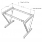 Bàn làm việc 100x60cm VConcept chân sắt lắp ráp HBVC001