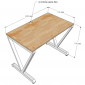 HBVC004 - Bàn làm việc 120x70 VConcept chân sắt lắp ráp