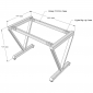 HBVC004 - Bàn làm việc 120x70 VConcept chân sắt lắp ráp