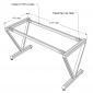 Bàn làm việc 140x70 VConcept chân sắt lắp ráp