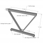 HBVC007 - Bàn làm việc 160x80 VConcept chân sắt lắp ráp