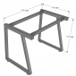HBTH001 - Bàn làm việc 100x60 Trapeze II Concept lắp ráp