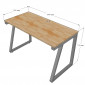 HBTH007 - Bàn làm việc 160x80 Trapeze II Concept lắp ráp