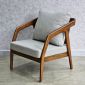 Combo bàn sofa tròn và 2 ghế sofa khung gỗ Ash vải canvas CBSF68034