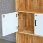 Tủ hồ sơ 2 hộc tủ 80x40x170cm gỗ cao su THS68050