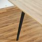 Bàn cụm 4 chỗ 240x120cm gỗ plywood chân sắt hệ Đa Giác HDG012