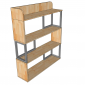 Kệ Sách Gỗ Khung Sắt 100x120cm TK337