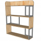 Kệ Sách Gỗ Khung Sắt 100x120cm TK337
