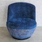 Ghế sofa xoay TARICA bọc nệm vải FABRIC màu xanh GSD68083