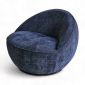 Ghế sofa xoay ELEGA bọc nệm vải FABRIC màu xanh Sapphire GSD68081