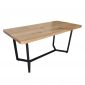 Combo bộ bàn ăn gỗ thông và 6 ghế Aster bọc da CBBA142