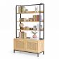 Kệ trang trí SPEC có ngăn 100x40x172cm gỗ cao su KTB68156