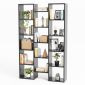 Kệ sách đứng 100x25x160cm gỗ cao su KS68243 Kệ sách đứng 100x25x160cm gỗ cao su KS68243