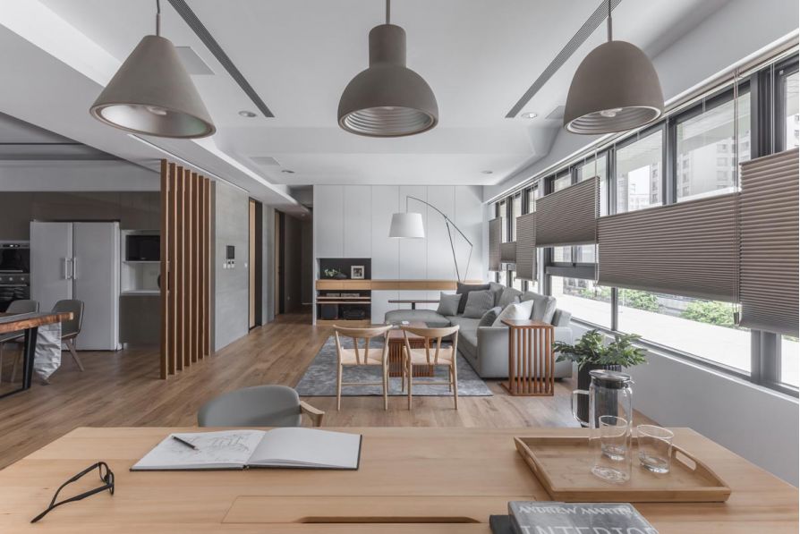 Các mẫu thiết kế phòng khách liền bếp đẹp và hiện đại nhất năm 2019