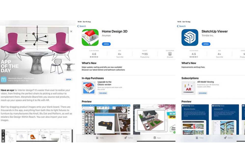 3 ứng dụng trên Ipad dành cho nghề tư vấn thiết kế nội thất
