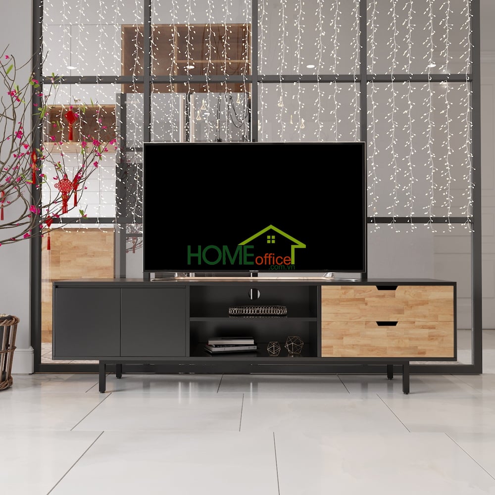 Không gian phòng khách của bạn sẽ trở nên hiện đại hơn với kệ tivi gỗ sắt màu đen độc đáo. Với thiết kế tinh tế và chất lượng vượt trội, kệ tivi KTV68042 sẽ là điểm nhấn đẹp mắt cho không gian phòng khách của bạn. Đây là một sự lựa chọn hoàn hảo để tạo ra một không gian phòng khách sang trọng và đẳng cấp.