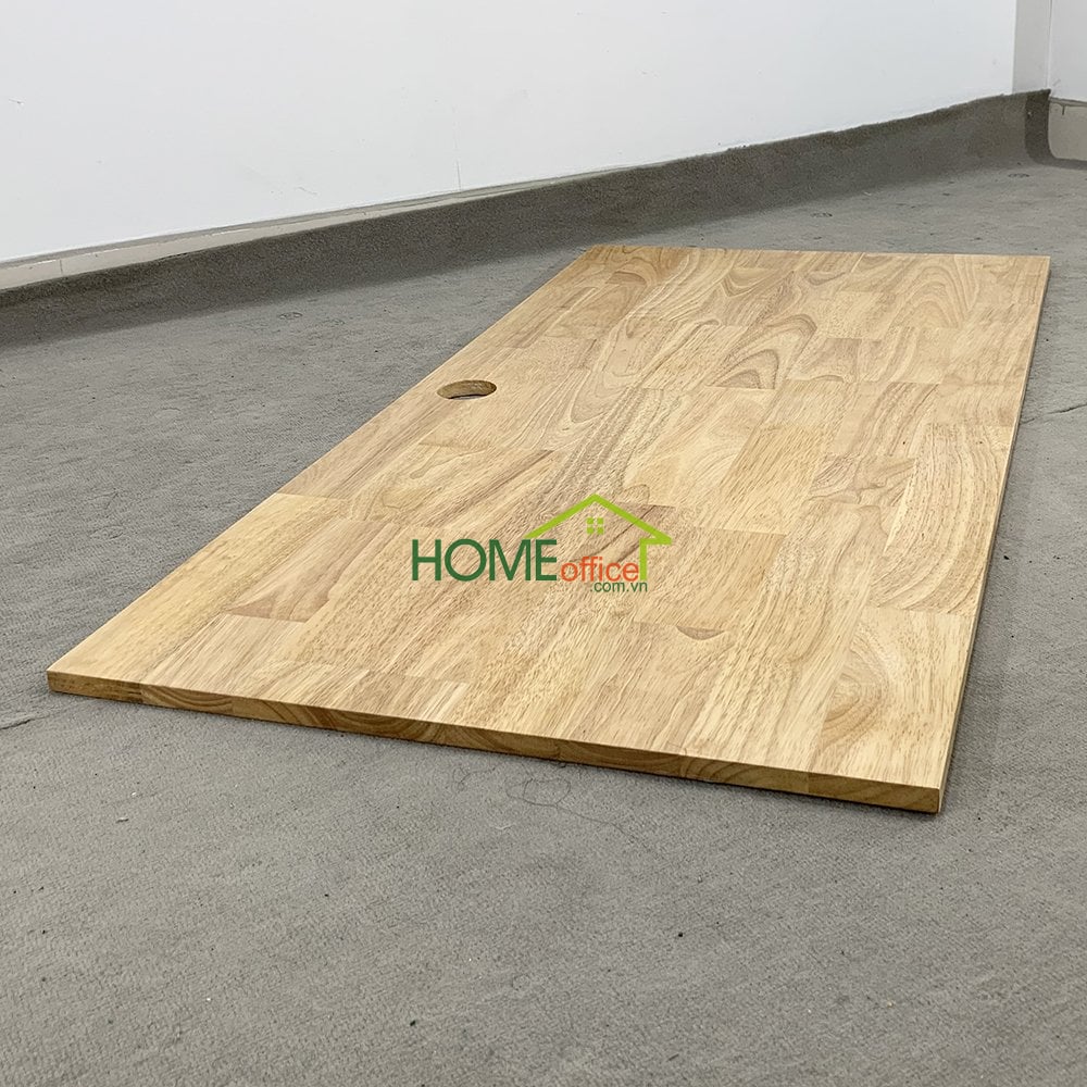 Mặt bàn gỗ cao su màu gỗ tự nhiên
