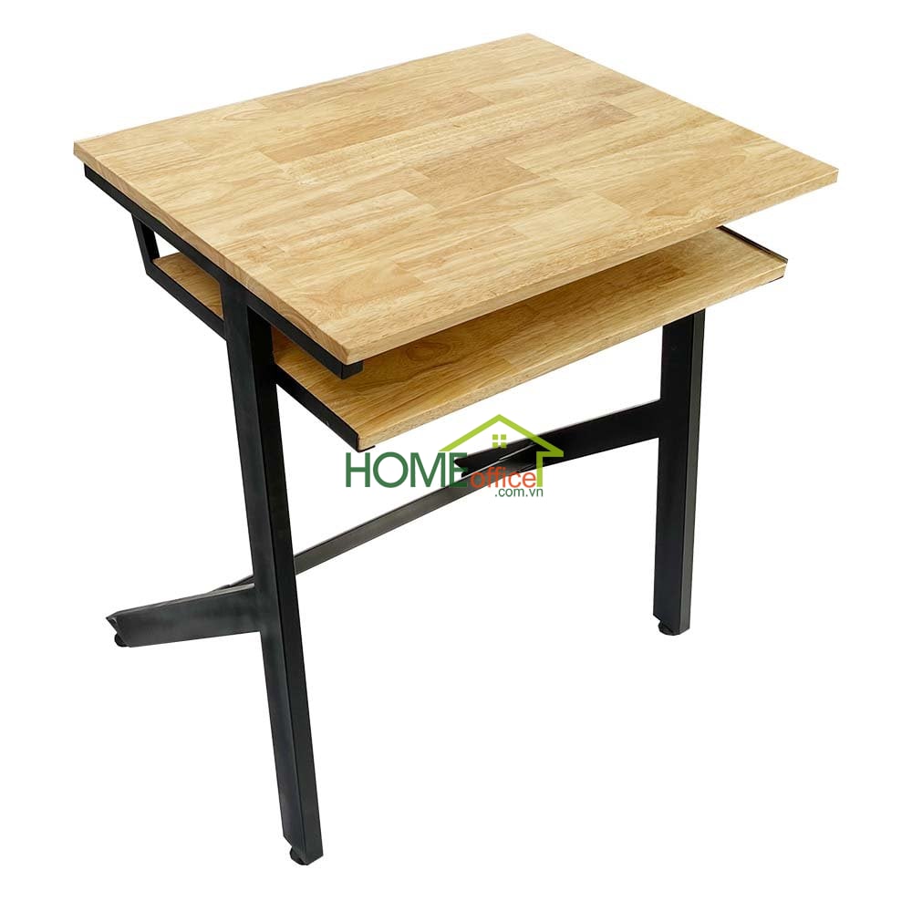 bàn học sinh mặt gỗ chân sắt có hộc