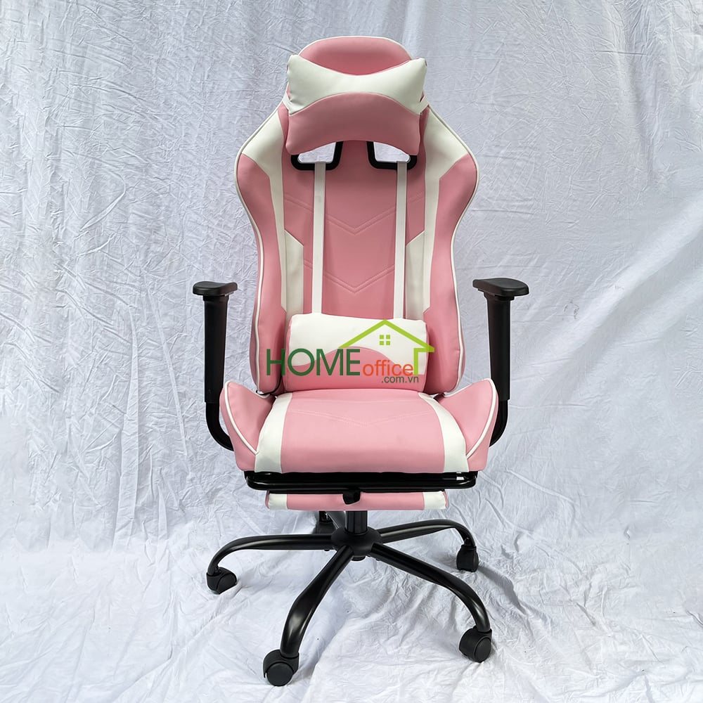 Ghế game thủ màu hồng 