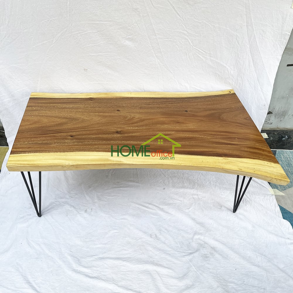 bàn sofa mặt bàn gỗ tự nhiên nguyên tấm