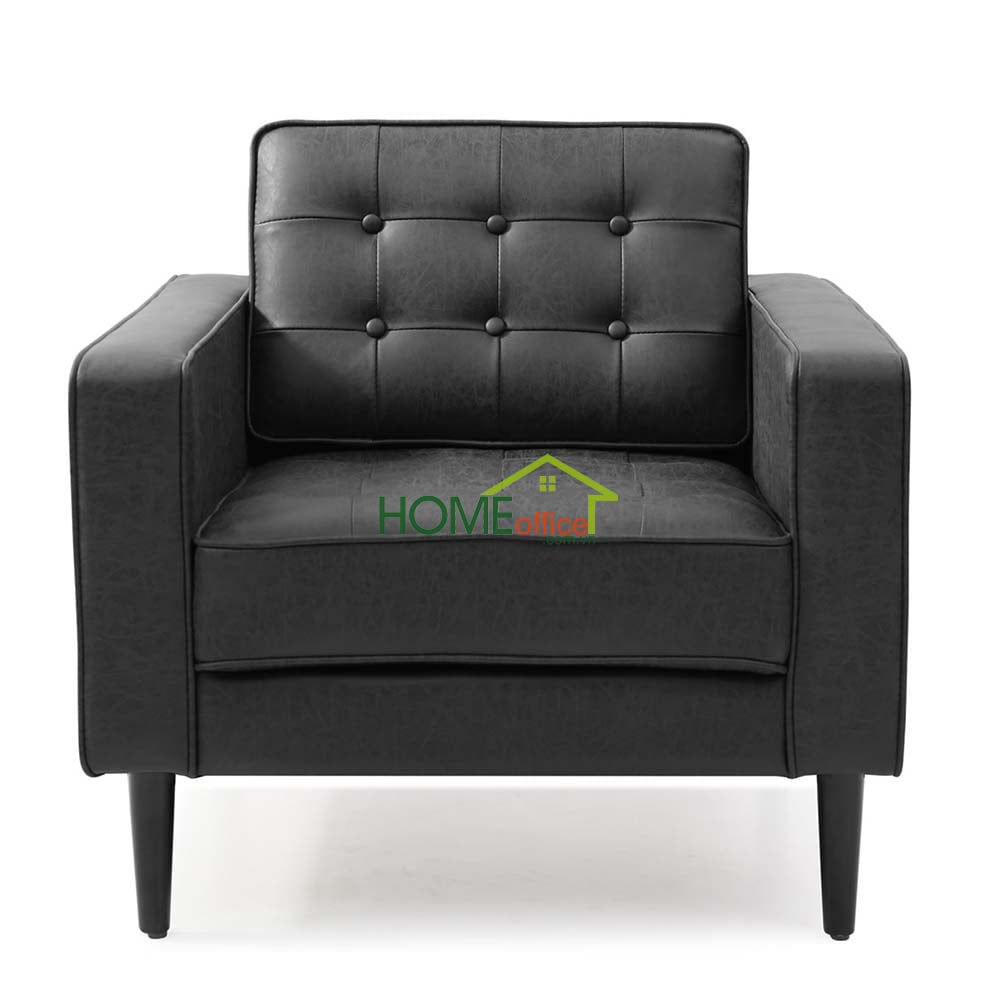 sofa đơn màu đen