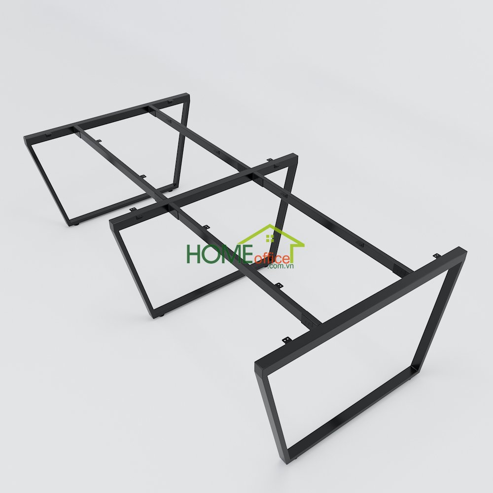 chân sắt lắp ráp cho bàn cụm 4 Trapeze Concept lắp ráp